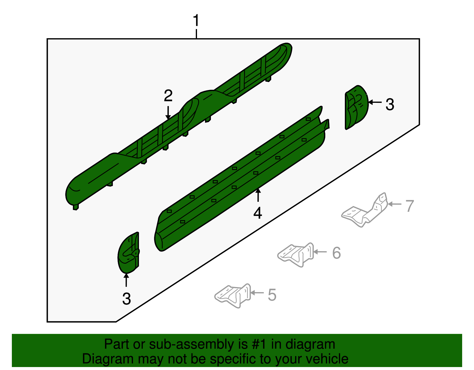 Running Board - Ford (YL8Z-16451-AAA)