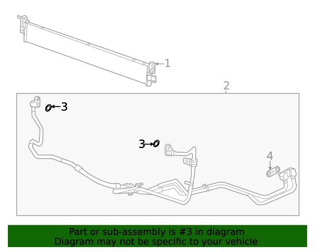 20212023 GM Transmission Fluid Cooler Pipe Fitting Seal 84369120