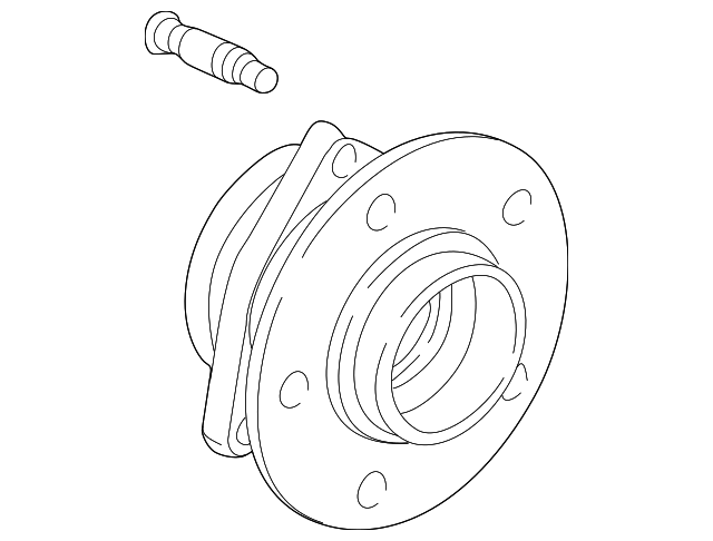Hub, Front Whl(W/Brg & Whl Spd Sen) - GM (10359823)