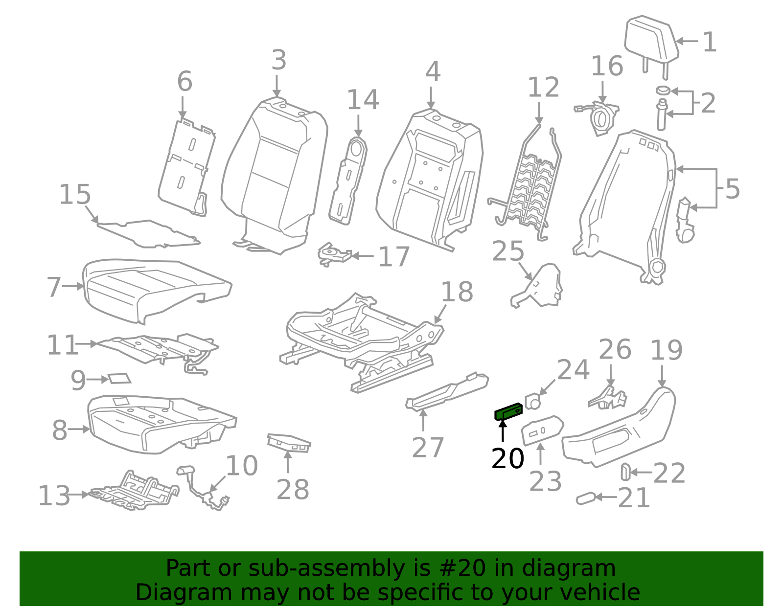 Seat Switch - GM (87840347)