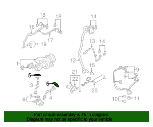 BMW Turbocharger Oil Line Gasket Return Line Genuine BMW 11 42 7 577