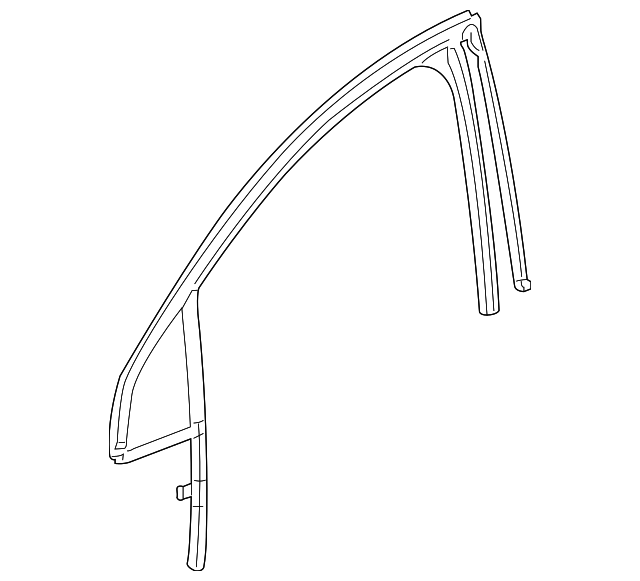 20182023 Buick Enclave Front Driver Side Door Window Weatherstrip