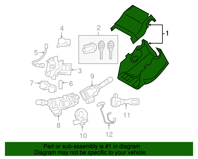 45286-42918-B0 - Column Cover - 2009 Toyota RAV4 | Toyota Parts  