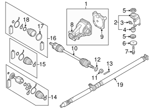 2007-2021 Mitsubishi Lower Control Arm Bolt MU000760 | Auto Parts