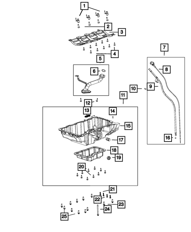 2023 Jeep Compass Engine Oil Indicator Tube 68434900AB Mopar Estores