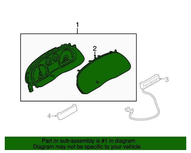 20072009 Ford Ranger OEM Instrument Cluster 7L5Z10849AB Ford Parts