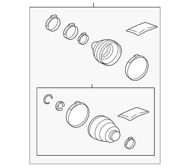 Boot Kit - Toyota (04429-0R070)
