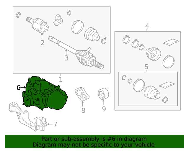 4111042053 Differential Assembly 20192021 Toyota RAV4 OEM Parts