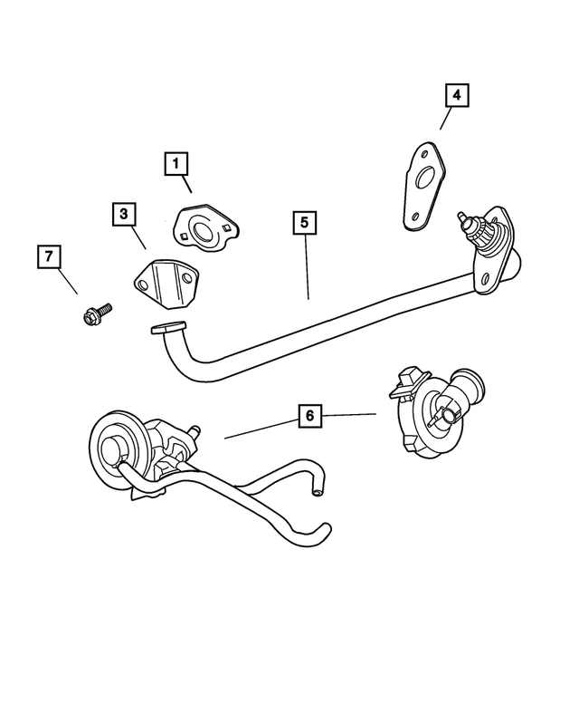 20012002 Chrysler PT Cruiser Egr Valve 4891985AA QuirkParts