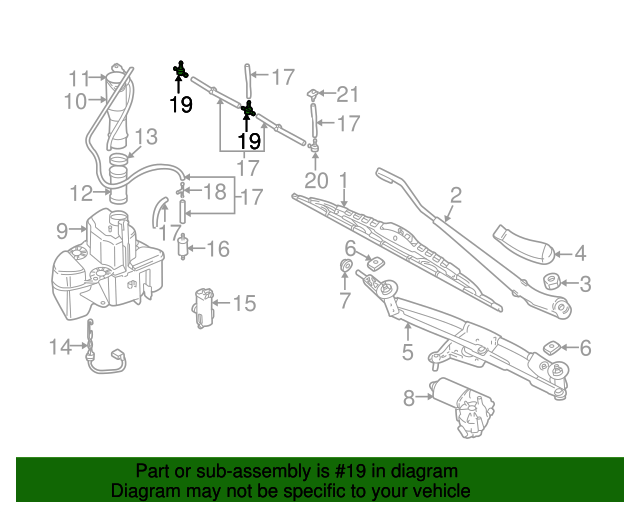 19992016 Volvo Washer Hose Valve 31391513 OEM Parts Online
