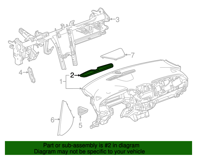 23220840 GM Instrument Panel Seal | GM Parts Store