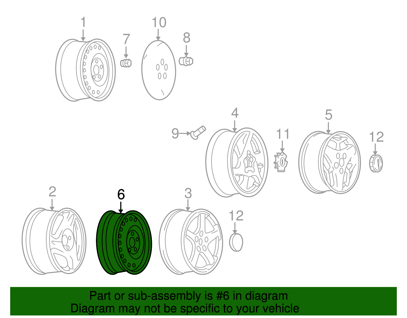 Spare Wheel - GM (9591628)