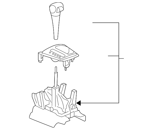 20062007 Chevrolet Malibu Shifter Assembly 15244329