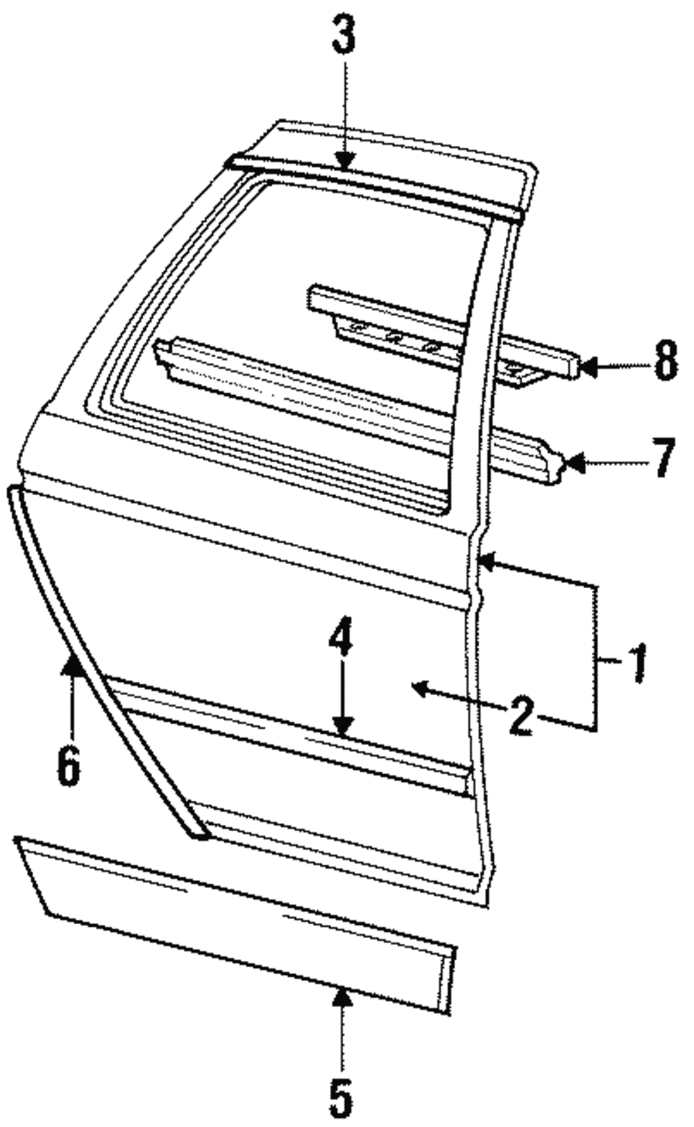 Side Molding - Ford (E94Y-7425532-BG)