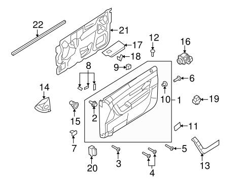 Interior Trim Door For 2008 Ford Focus Quickparts