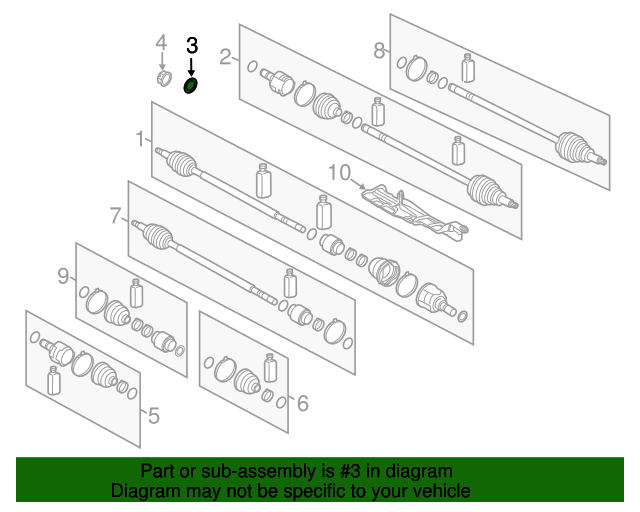 495363L100 Axle Assembly Washer 20112016 Kia Optima Kia.Parts Store