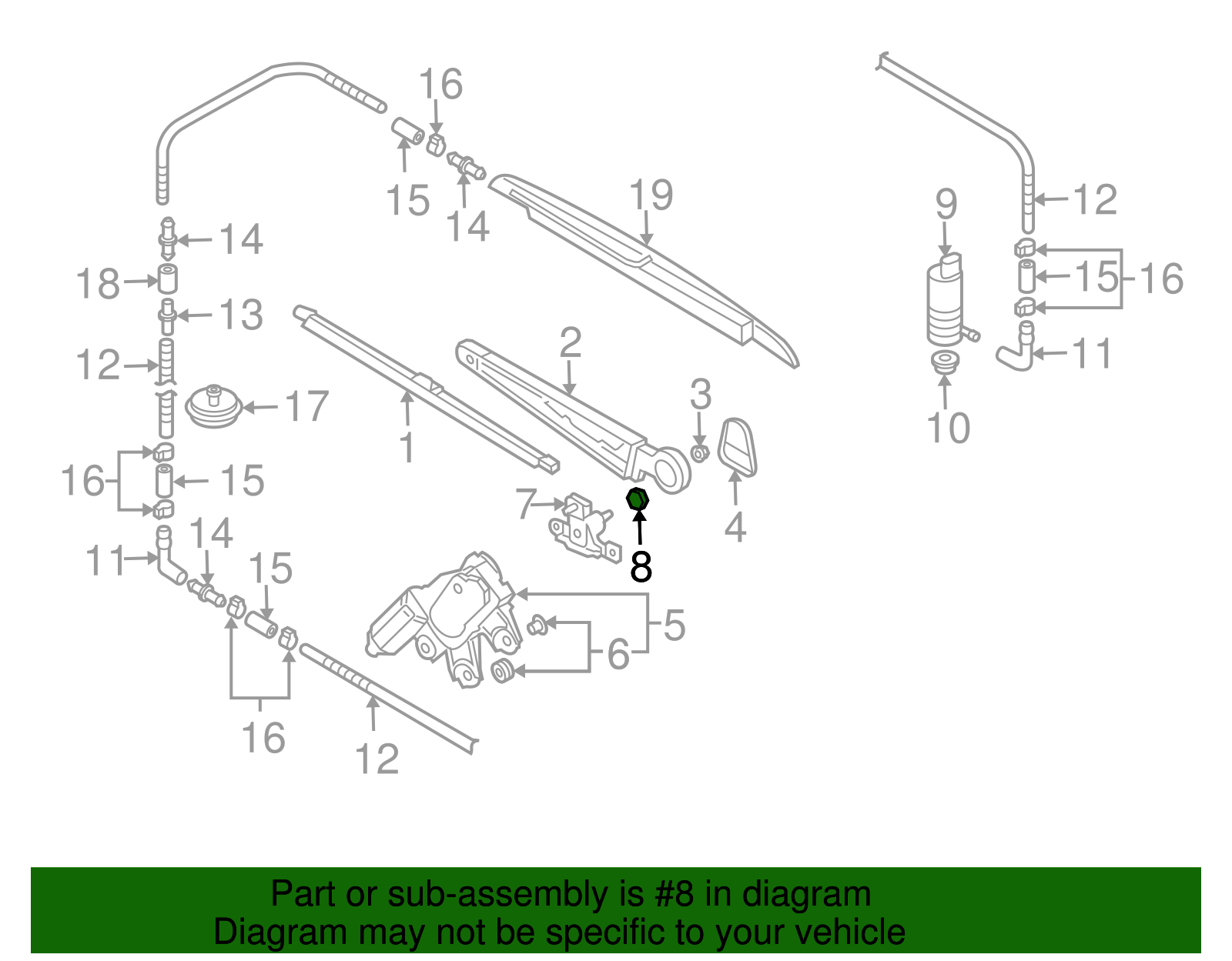 Shaft Assembly Nut - Volkswagen (N-021-284-5)