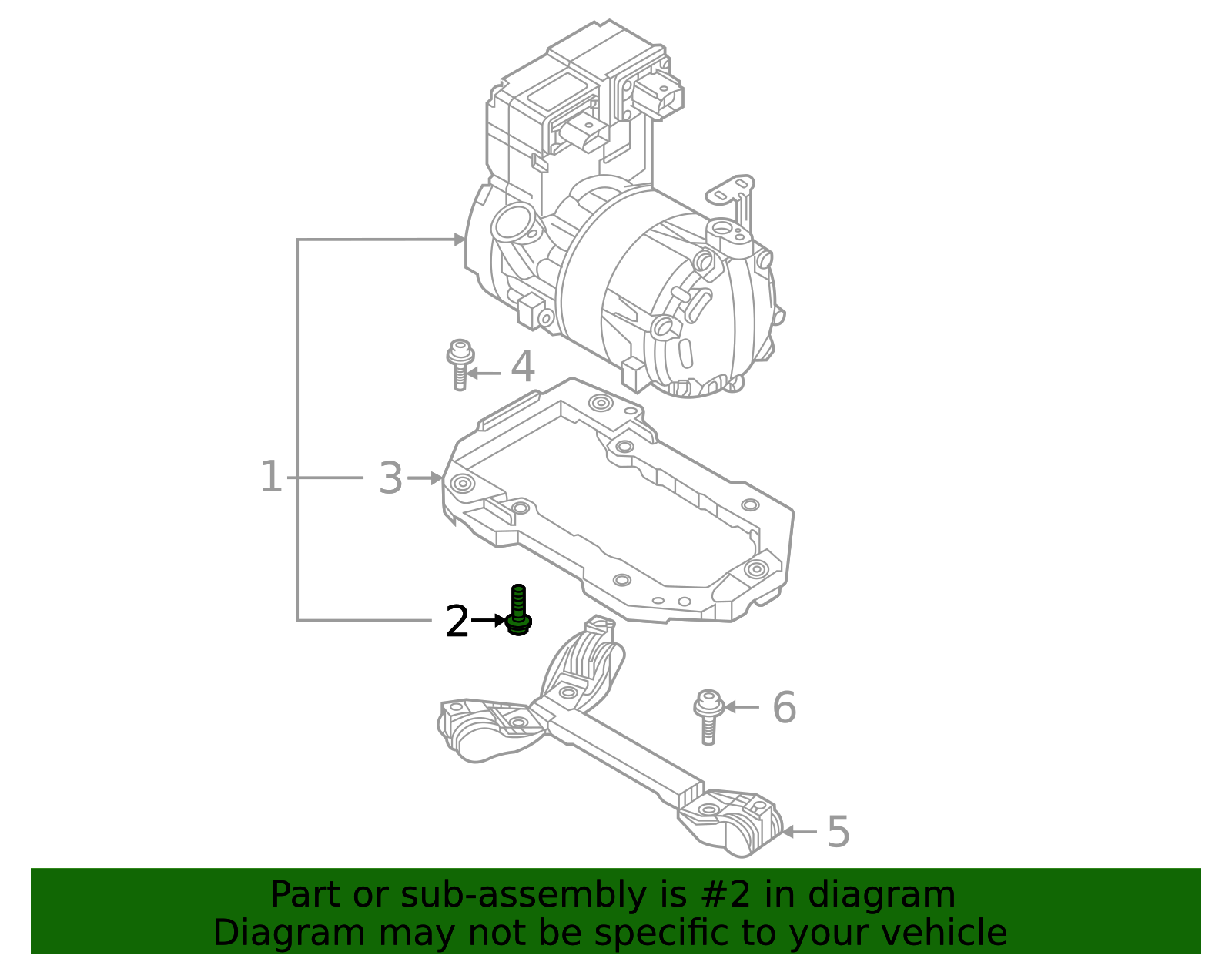 Compressor Assembly Bolt - Volkswagen (N-107-002-01)