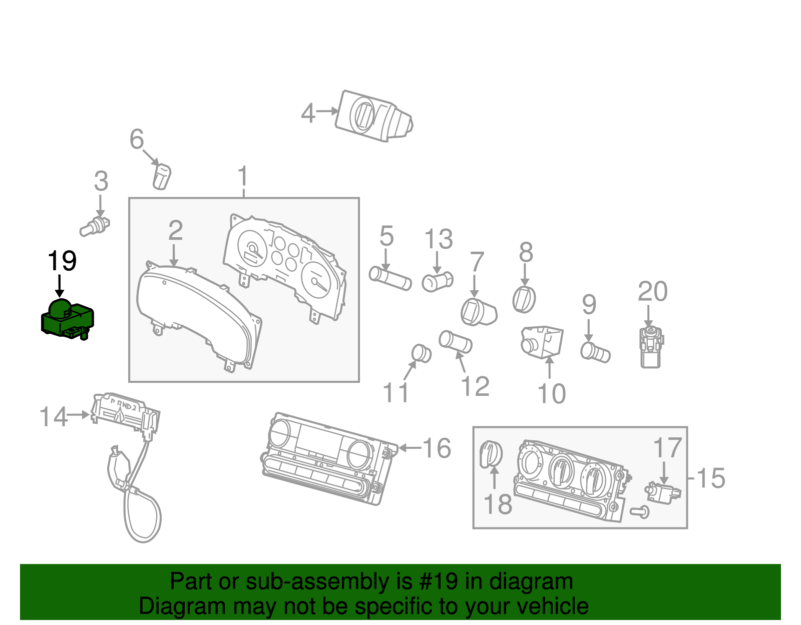 Sunload Sensor - Ford (YF1Z-13A018-AA)