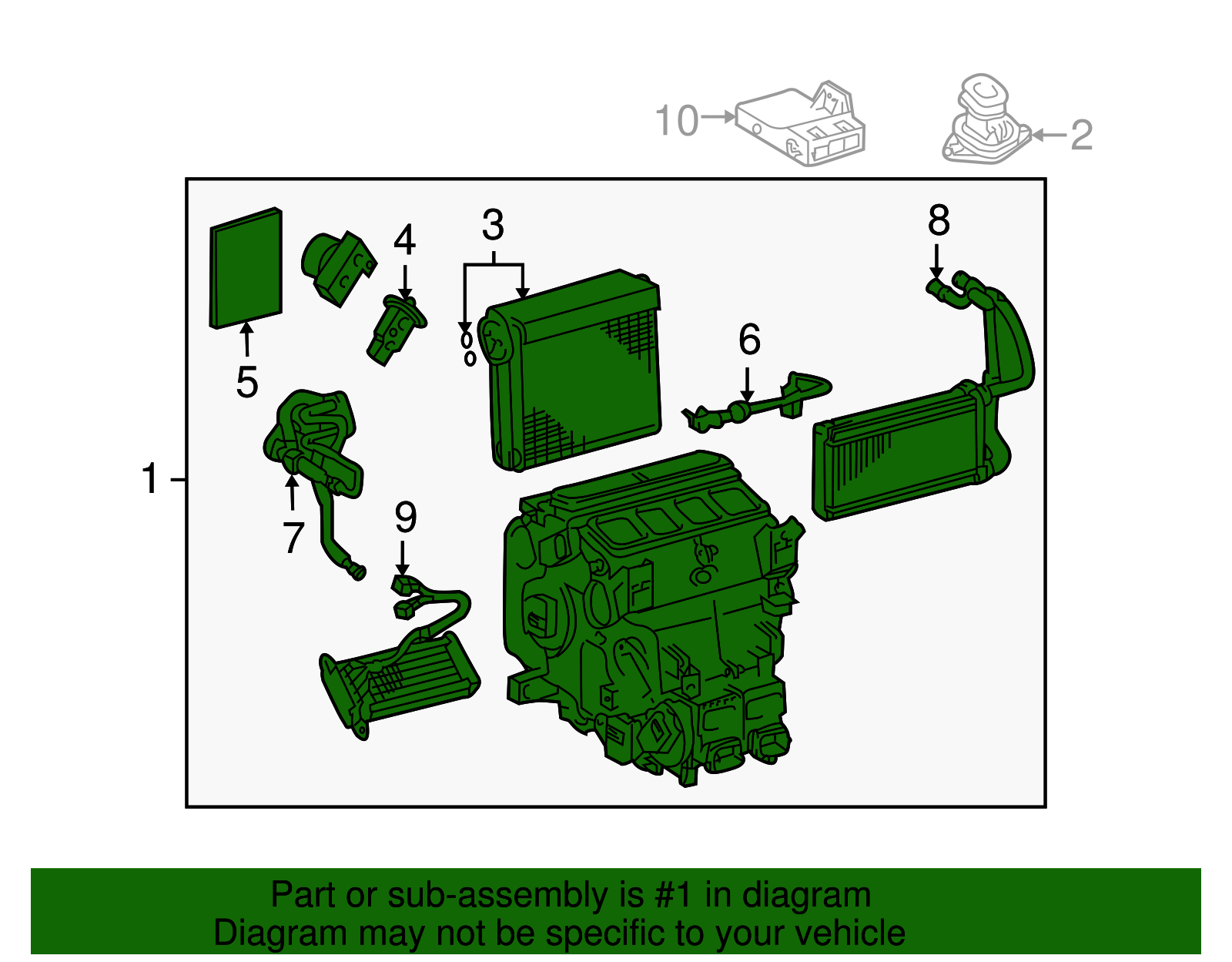 Evaporator Assembly - Toyota (87050-60470)
