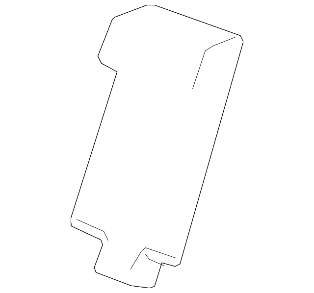 Jet Black Rear Driver Side Seat Back Cover - Cadillac (84131106)