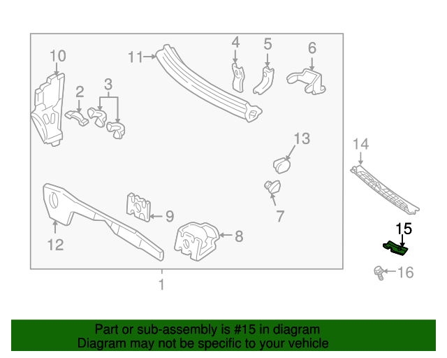 15759571 Driver Side Air Inlet Grille Panel 19942005 GM World