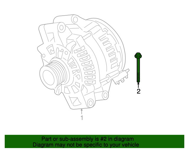 Genuine BMW 07119906167 Alternator Adjusting Bracket Bolt FREE