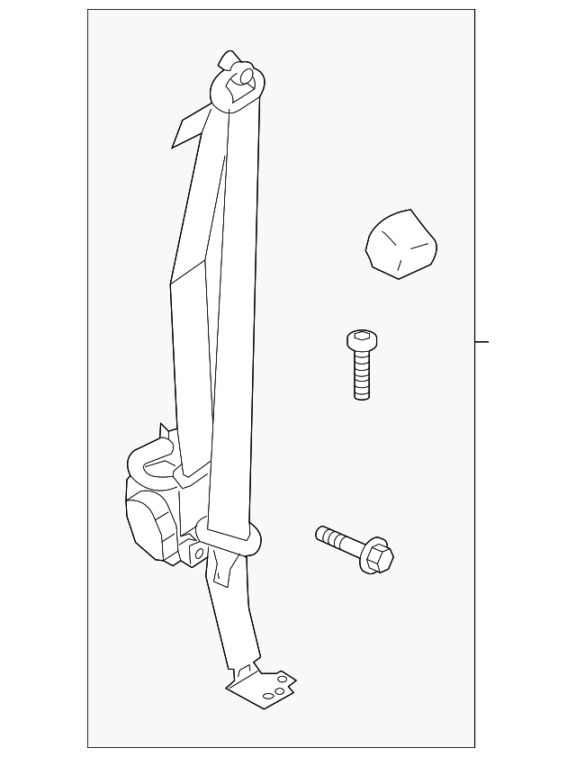 Seat Belt Assembly MB3Z61611B69AB OEM Ford Parts