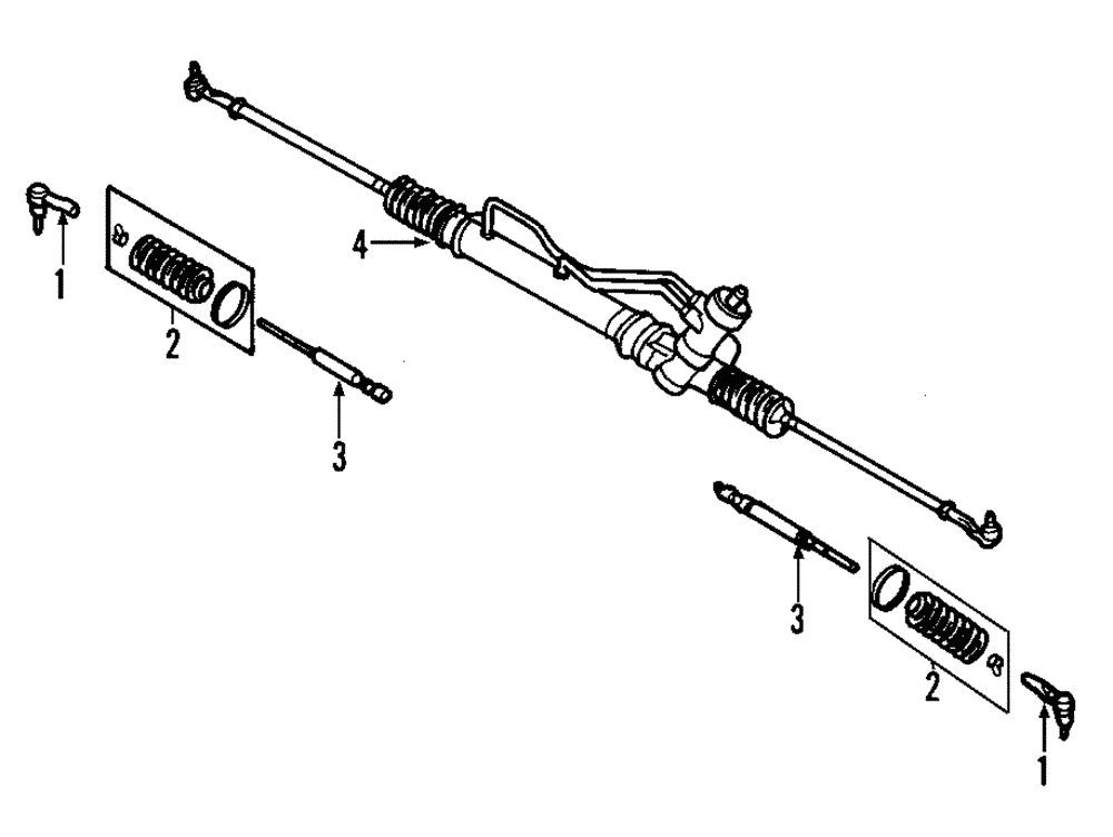 Steering Linkage Inner Tie Rod - GM (95961355)