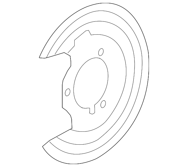 Rear Driver Side Brake Shield - Buick (90927648)