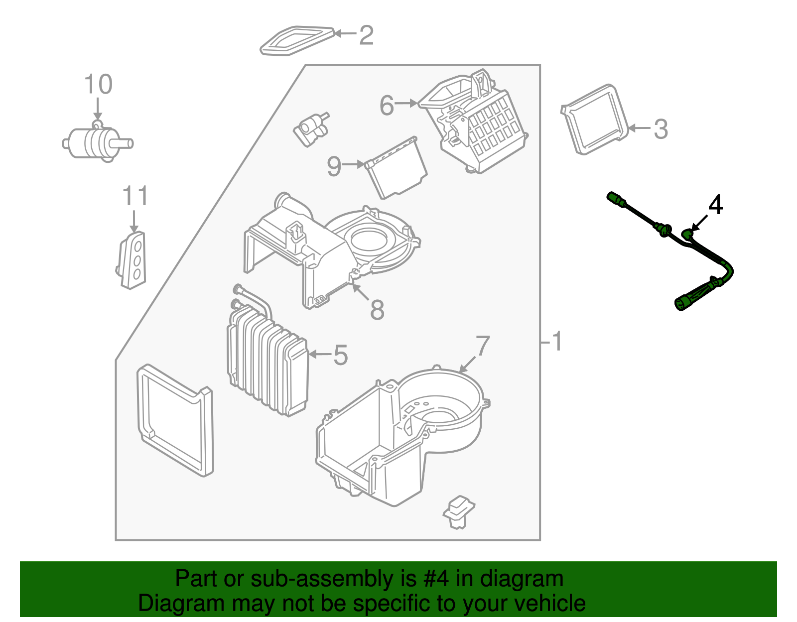 Vacuum Harness - Ford (YL8Z-19C827-AA)