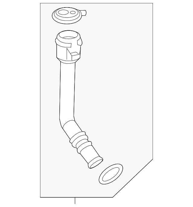 20132016 Buick Encore Windshield Washer Fluid Reservoir Filler Tube