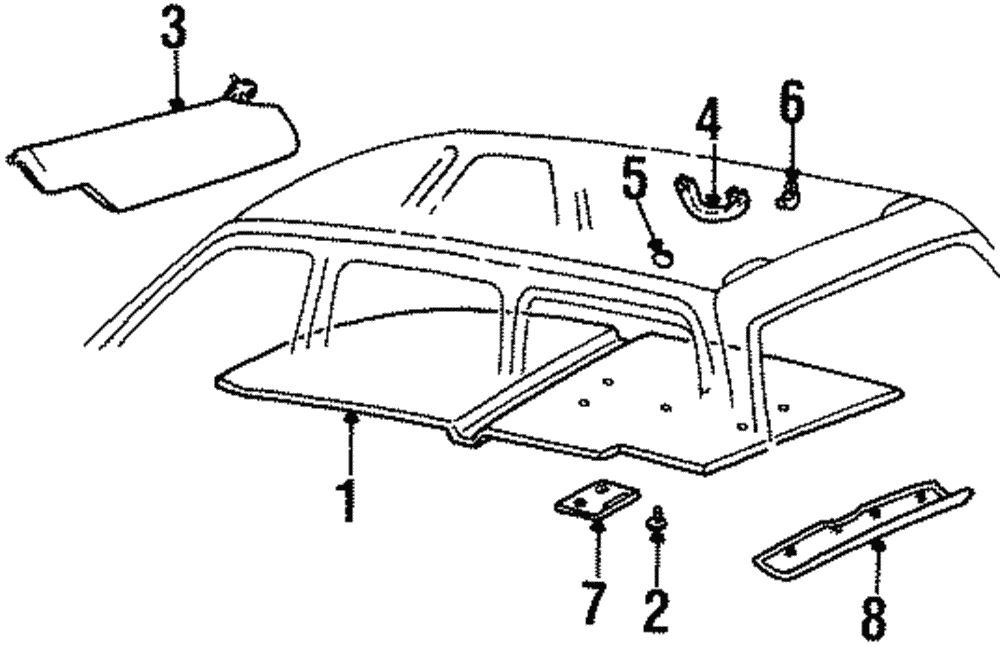 Headliner - Ford (YL7Z-7851944-CAB)