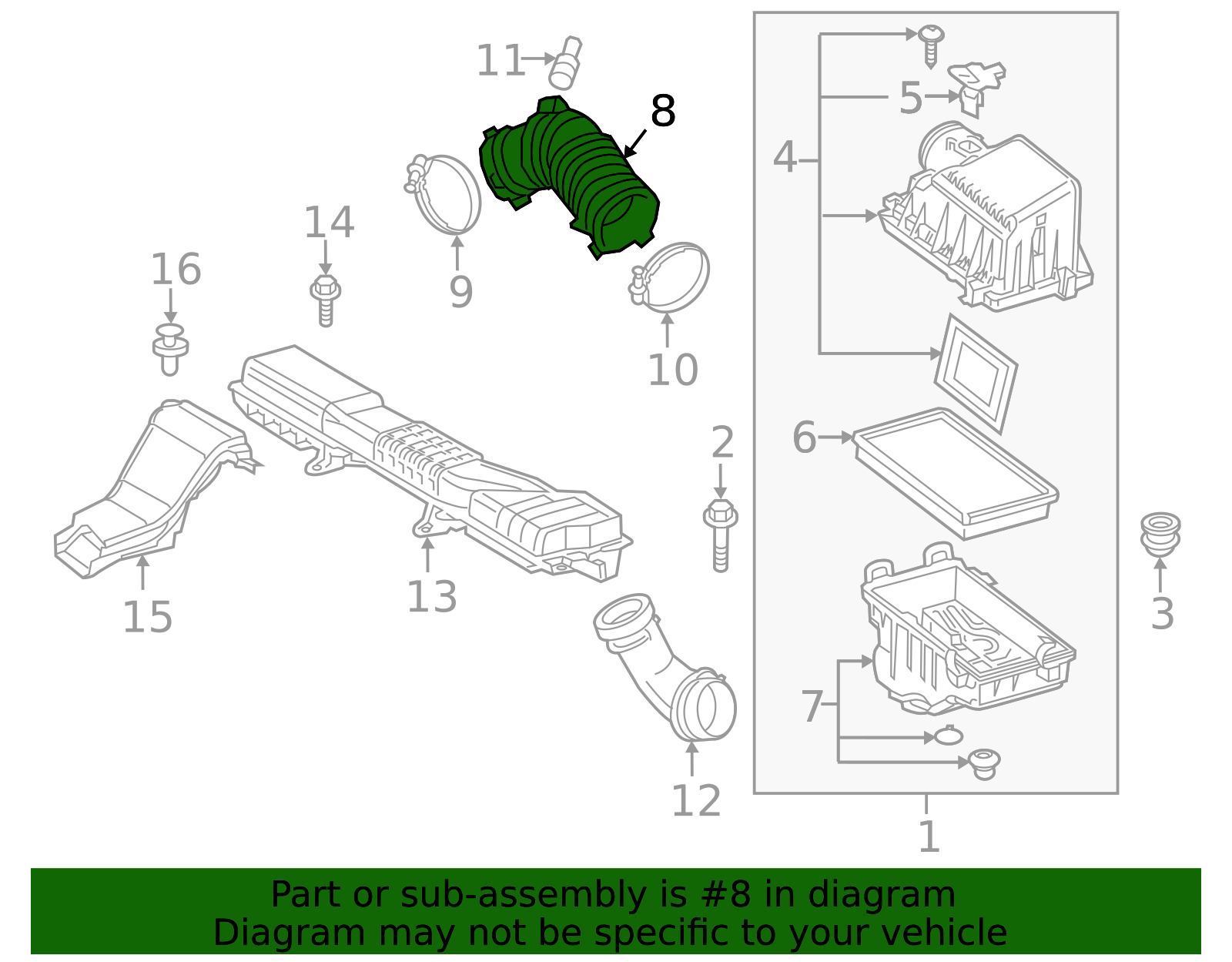 Intake Hose - Toyota (17881-37340)