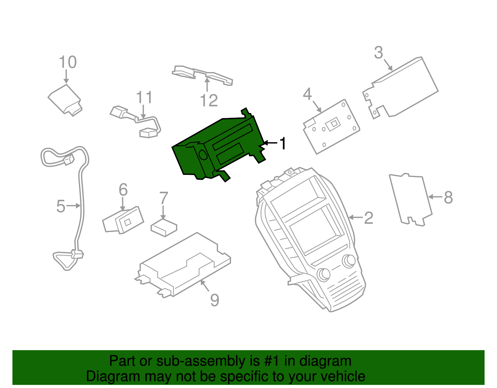 Receiver - Ford (GJ7Z-18C869-FA)