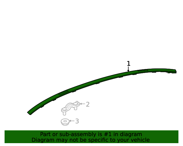 20202021 MercedesBenz Roof Molding 1186905800 MB OEM Parts