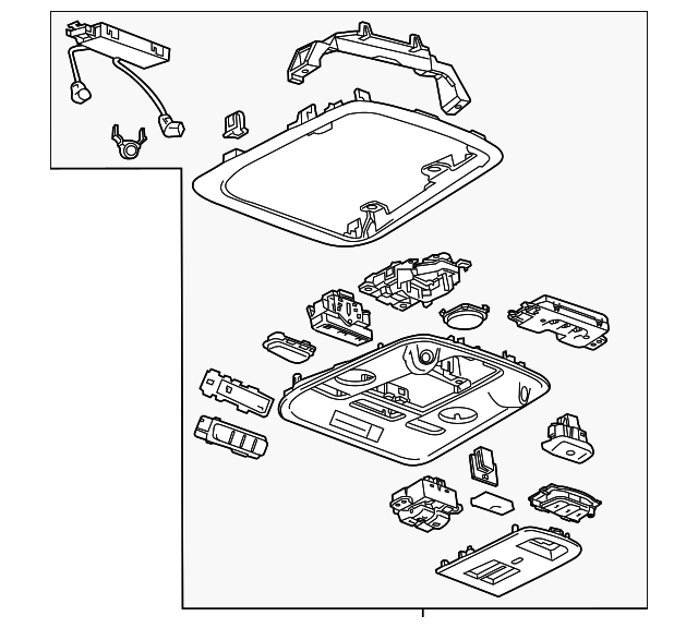 Jet Black Roof Console - GM (84009559)