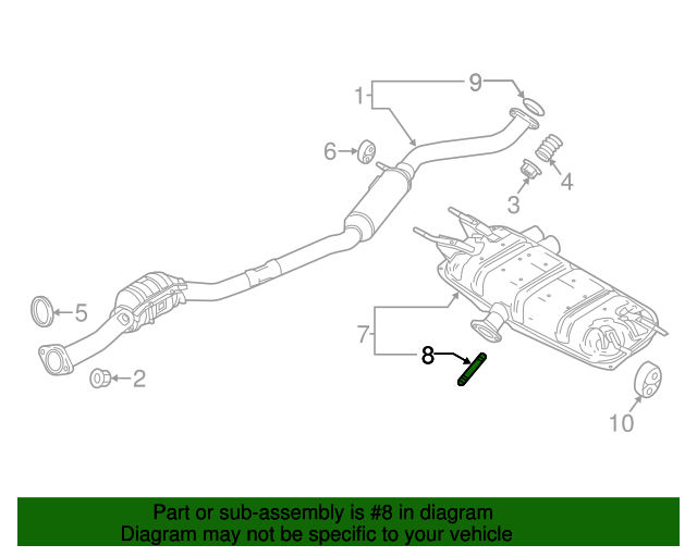 20032020 Mazda OEM NEW 200319 Mazda MX5 Miata Muffler & Pipe Exhaust