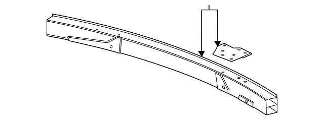 Rear Compartment Panel Rear Cross Bar - GM (87860575)