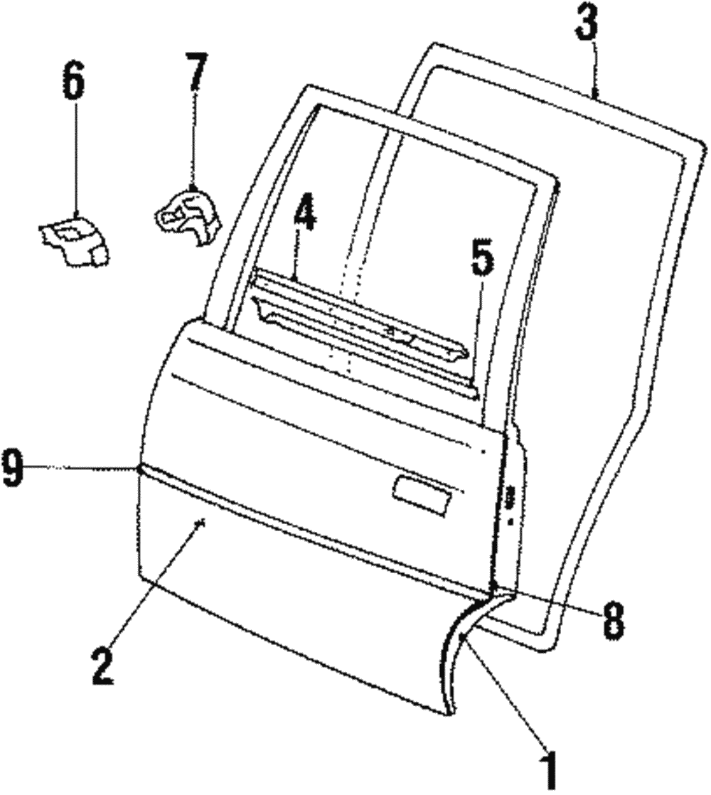 Panel-Rear S/D Otr - GM (20460559)