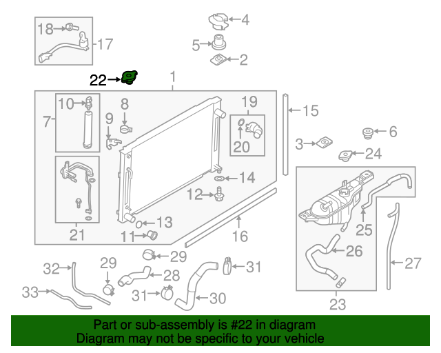 20092020 Nissan 20092012 Nissan Radiator Coolant Cap Multiple Models