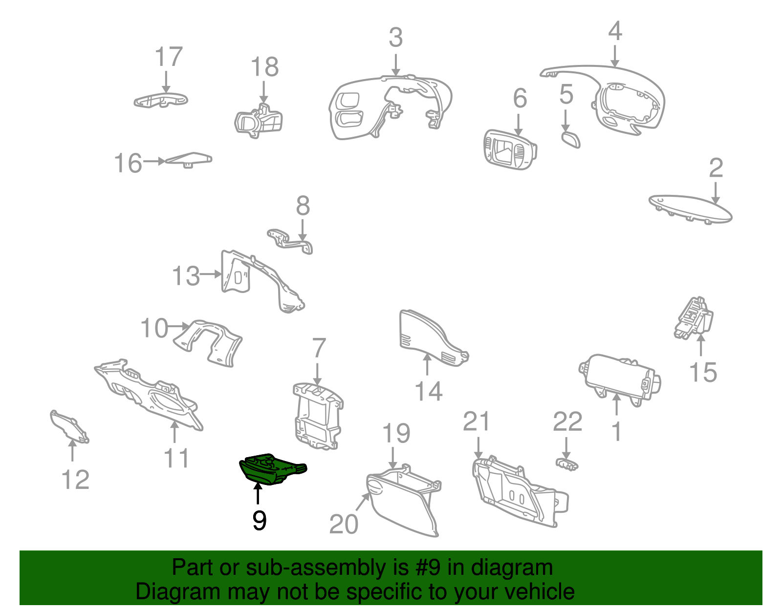 Cup Holder - Ford (YL3Z-1504810-AHD)
