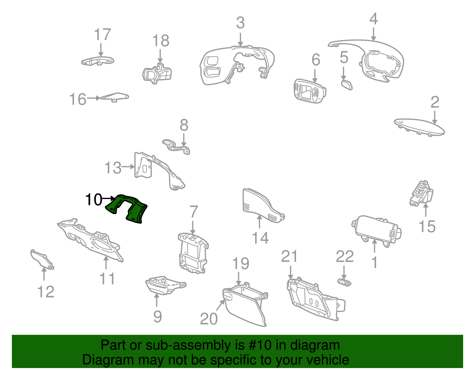 Column Cover - Ford (YL3Z-1504459-AHD)
