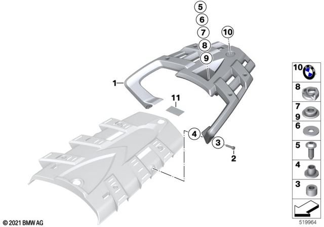 46637684768 - Bush - Di=7 L=8.5 2003-2013 BMW-Motorrad | BMW  