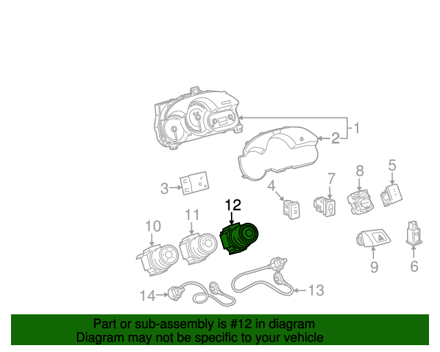 20092010 Pontiac Vibe Heating and Air Conditioning Temperature Control