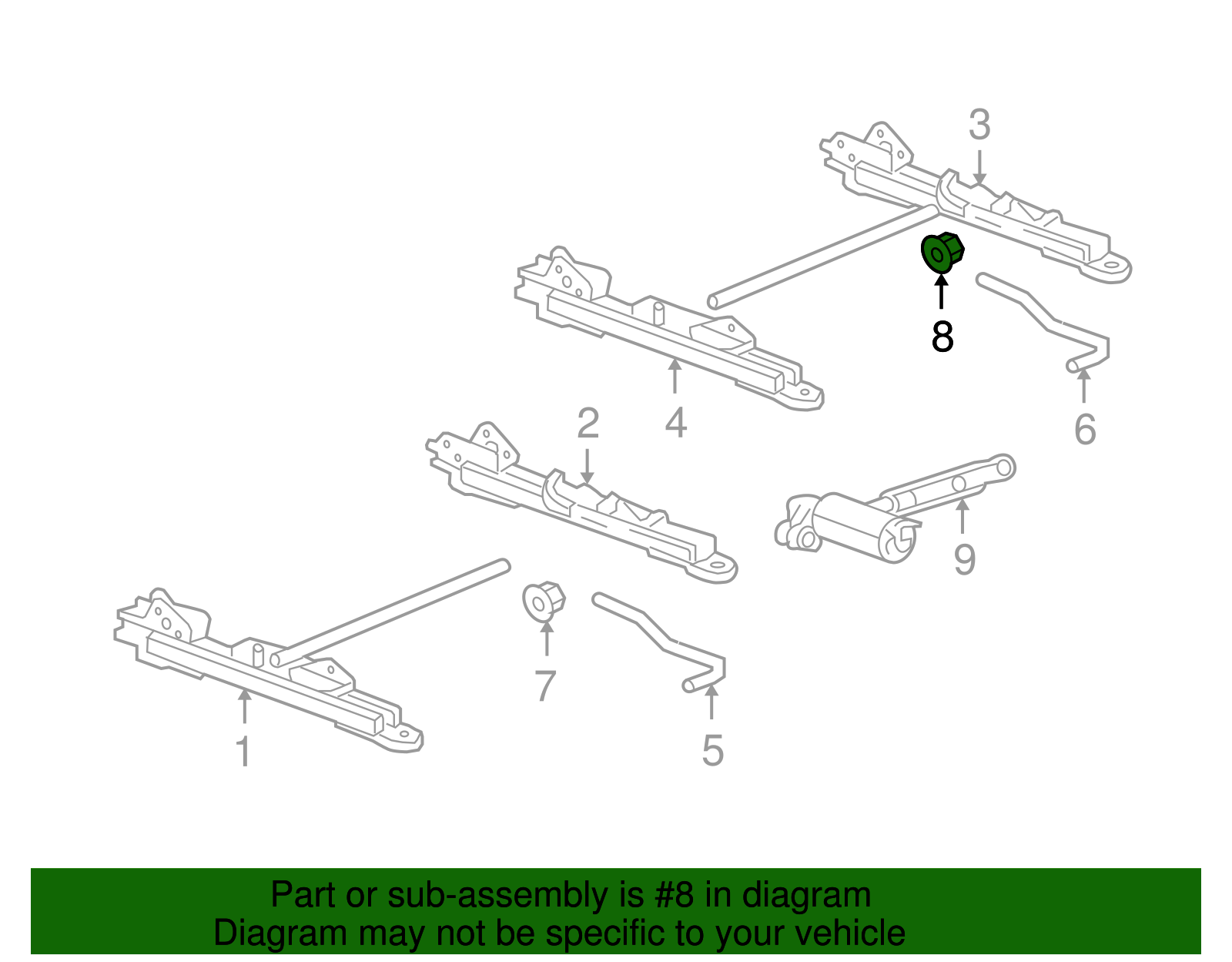 Spring-D/Seat Adjuster Rtn - GM (10397806)