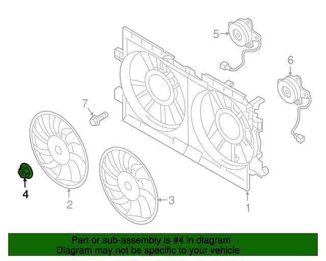 19922024 Subaru Fan Blade Nut 45149KA000 Subaru Parts Store