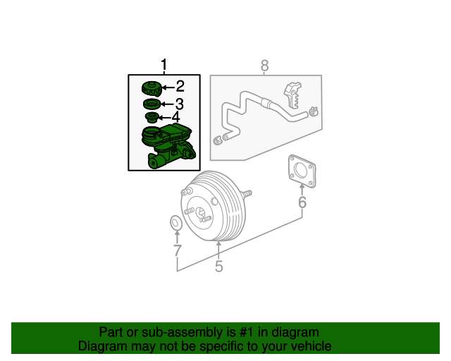 46100S5DA01 Master Cylinder Assembly 20012005 Honda Civic