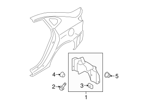 2007-2010 Hyundai Elantra Splash Shield 86821-2H000 | OEM Parts Online