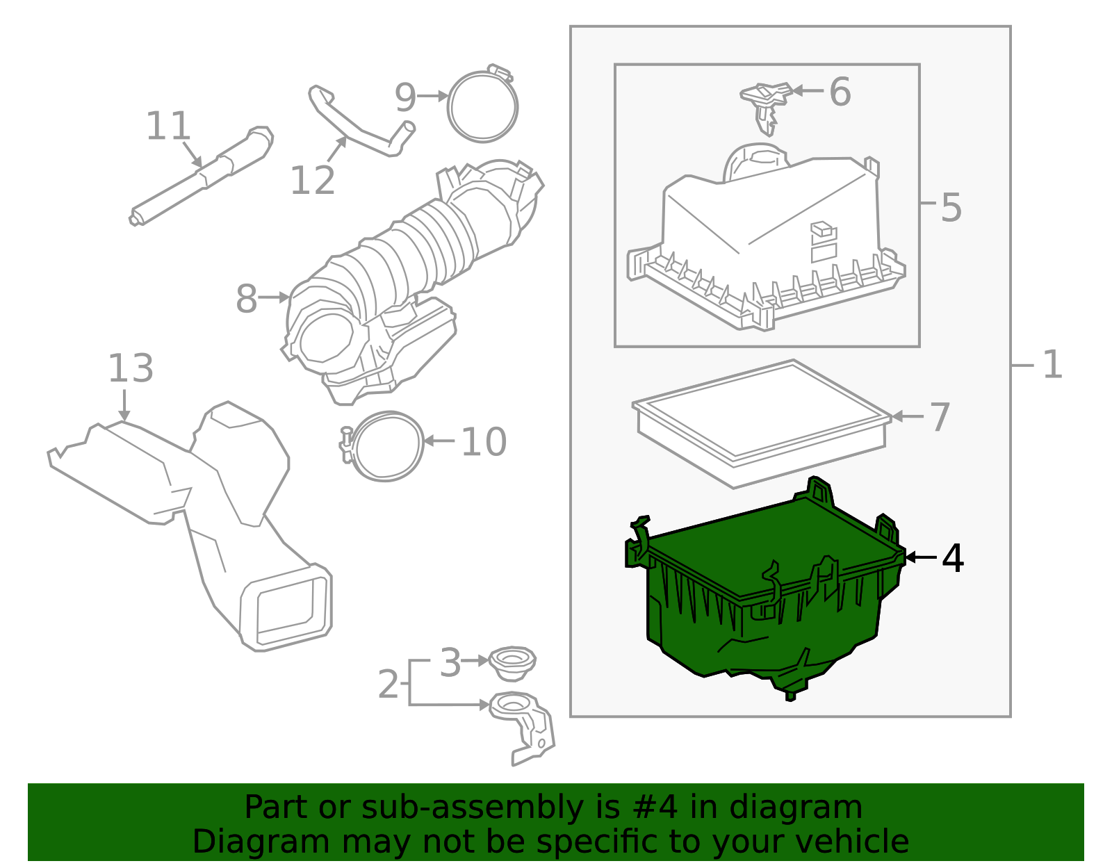 17701-25071 - 2022-2023 Lexus ES350 - Air Cleaner Body | My L Parts